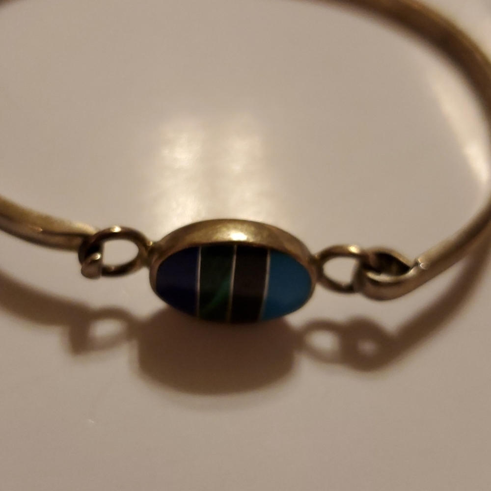 Sterling silver bangle bracelet 925 - Picture 5 of 7